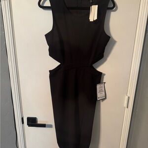 Speechless Black Cutout Backless Dress